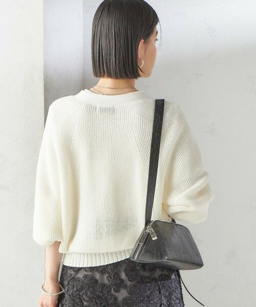 SHIPS / シップス カーディガン・ボレロ | 〈手洗い可能〉ペーパー ポリエステル Vネック カーディガン | 詳細8