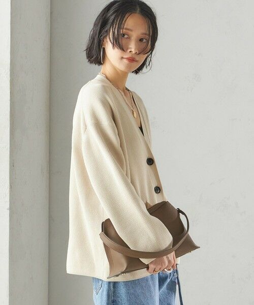 SHIPS / シップス カーディガン・ボレロ | 〈手洗い可能〉ワンポイント 刺繍 Vネック カーディガン | 詳細12