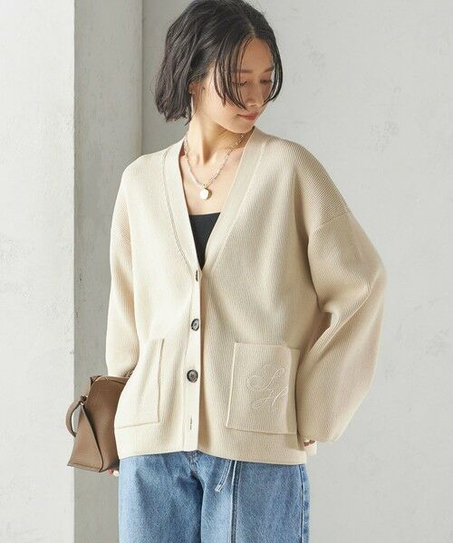 SHIPS / シップス カーディガン・ボレロ | 〈手洗い可能〉ワンポイント 刺繍 Vネック カーディガン | 詳細13