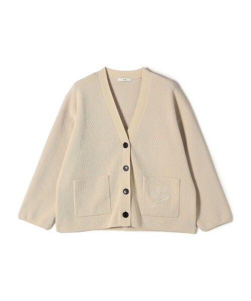SHIPS / シップス カーディガン・ボレロ | 〈手洗い可能〉ワンポイント 刺繍 Vネック カーディガン | 詳細14