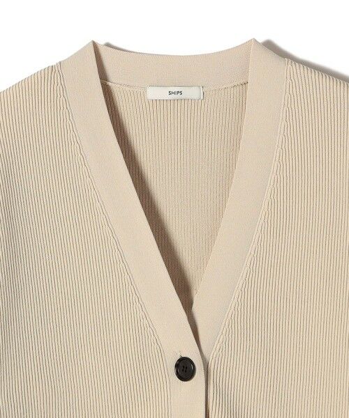 SHIPS / シップス カーディガン・ボレロ | 〈手洗い可能〉ワンポイント 刺繍 Vネック カーディガン | 詳細15