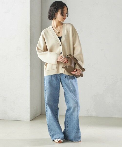 SHIPS / シップス カーディガン・ボレロ | 〈手洗い可能〉ワンポイント 刺繍 Vネック カーディガン | 詳細6