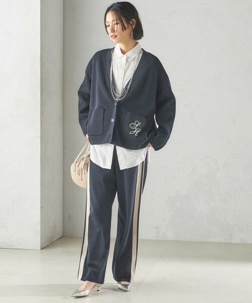 SHIPS / シップス カーディガン・ボレロ | 〈手洗い可能〉ワンポイント 刺繍 Vネック カーディガン | 詳細19