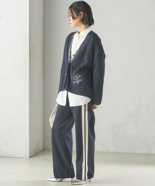 SHIPS / シップス カーディガン・ボレロ | 〈手洗い可能〉ワンポイント 刺繍 Vネック カーディガン | 詳細21