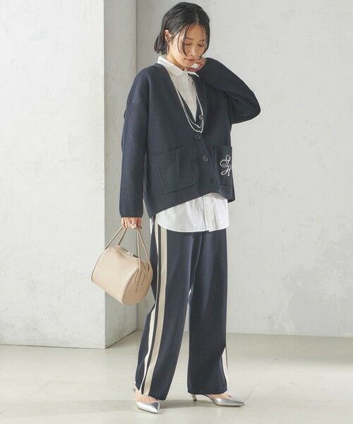 SHIPS / シップス カーディガン・ボレロ | 〈手洗い可能〉ワンポイント 刺繍 Vネック カーディガン | 詳細24