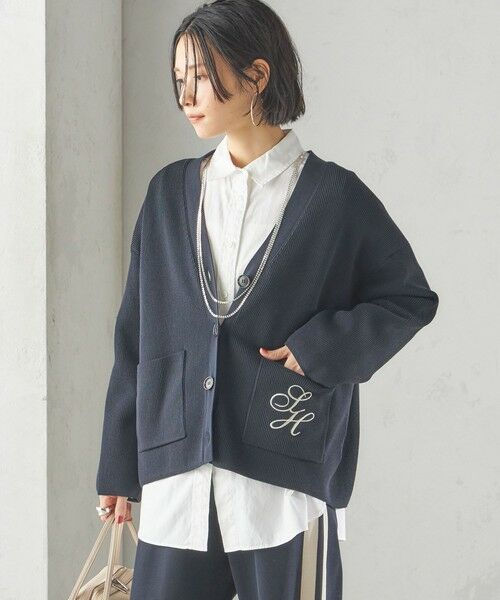 SHIPS / シップス カーディガン・ボレロ | 〈手洗い可能〉ワンポイント 刺繍 Vネック カーディガン | 詳細27
