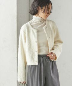 SHIPS / シップス カーディガン・ボレロ | 〈手洗い可能〉ミックス ツイード ショート ジャケット