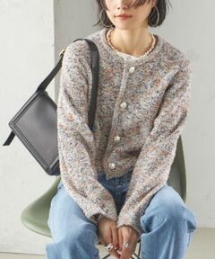 SHIPS / シップス カーディガン・ボレロ | 〈手洗い可能〉ミックス ツイード ショート ジャケット