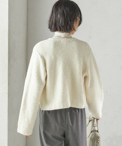 SHIPS / シップス カーディガン・ボレロ | 〈手洗い可能〉ミックス ツイード ショート ジャケット | 詳細10