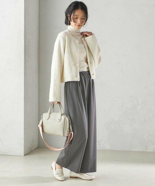 SHIPS / シップス カーディガン・ボレロ | 〈手洗い可能〉ミックス ツイード ショート ジャケット | 詳細5