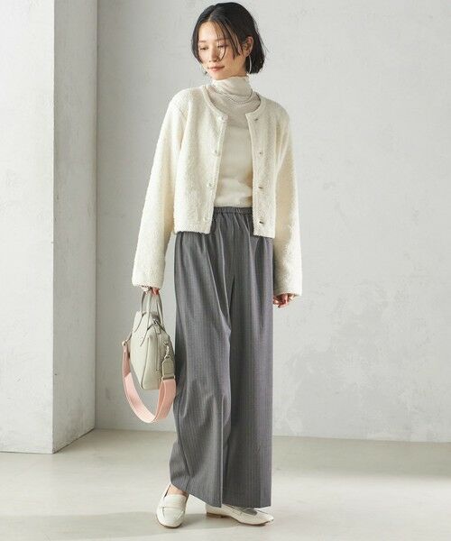 SHIPS / シップス カーディガン・ボレロ | 〈手洗い可能〉ミックス ツイード ショート ジャケット | 詳細7