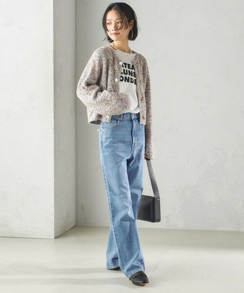 SHIPS / シップス カーディガン・ボレロ | 〈手洗い可能〉ミックス ツイード ショート ジャケット | 詳細21