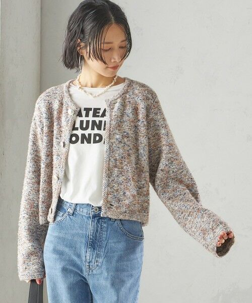 SHIPS / シップス カーディガン・ボレロ | 〈手洗い可能〉ミックス ツイード ショート ジャケット | 詳細22