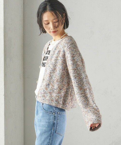 SHIPS / シップス カーディガン・ボレロ | 〈手洗い可能〉ミックス ツイード ショート ジャケット | 詳細23