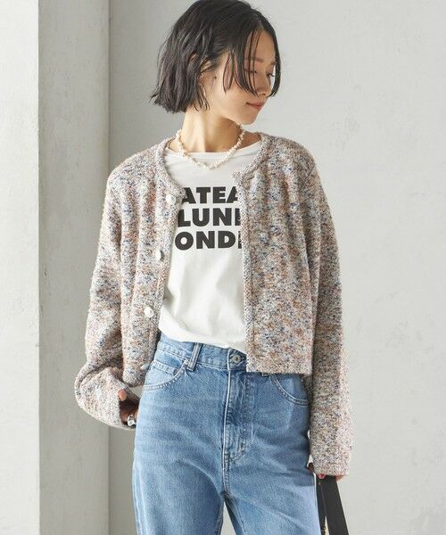 SHIPS / シップス カーディガン・ボレロ | 〈手洗い可能〉ミックス ツイード ショート ジャケット | 詳細25