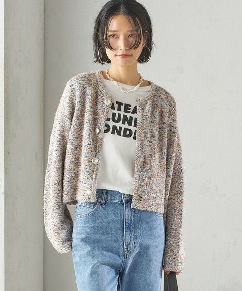 SHIPS / シップス カーディガン・ボレロ | 〈手洗い可能〉ミックス ツイード ショート ジャケット | 詳細26