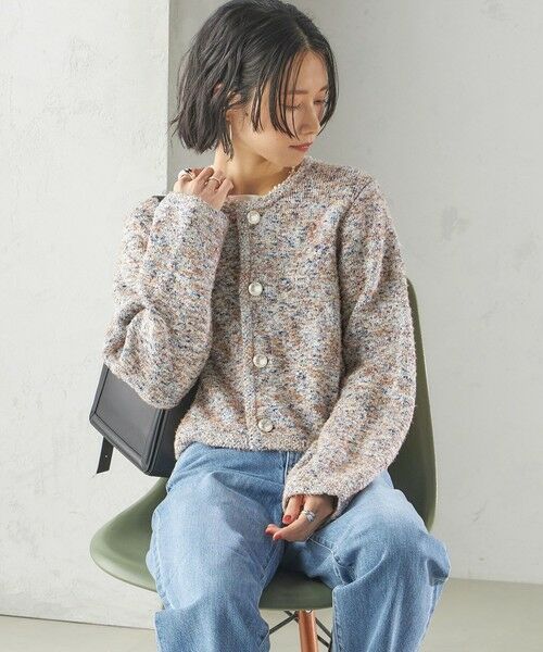 SHIPS / シップス カーディガン・ボレロ | 〈手洗い可能〉ミックス ツイード ショート ジャケット | 詳細30