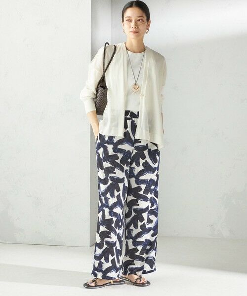 SHIPS / シップス カーディガン・ボレロ | 〈手洗い可能〉18G フィルミーコットン Vネック 1ボタン カーディガン | 詳細15