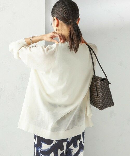 SHIPS / シップス カーディガン・ボレロ | 〈手洗い可能〉18G フィルミーコットン Vネック 1ボタン カーディガン | 詳細19