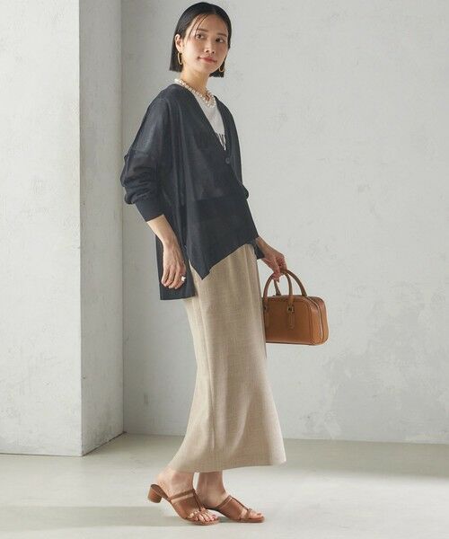 SHIPS / シップス カーディガン・ボレロ | 〈手洗い可能〉18G フィルミーコットン Vネック 1ボタン カーディガン | 詳細27