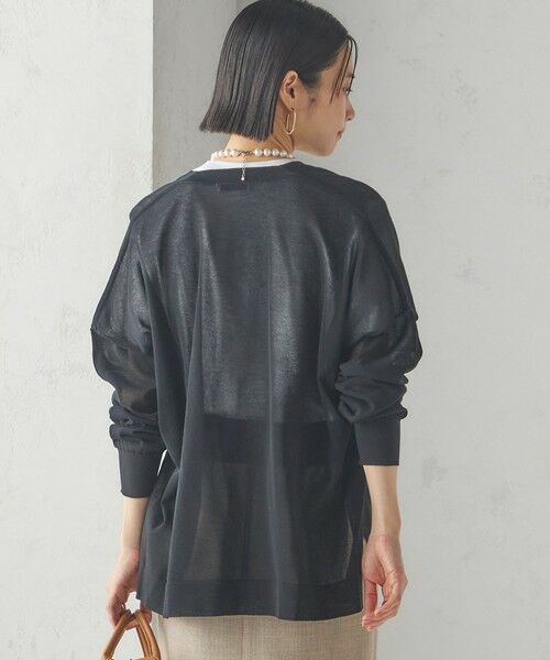 SHIPS / シップス カーディガン・ボレロ | 〈手洗い可能〉18G フィルミーコットン Vネック 1ボタン カーディガン | 詳細30