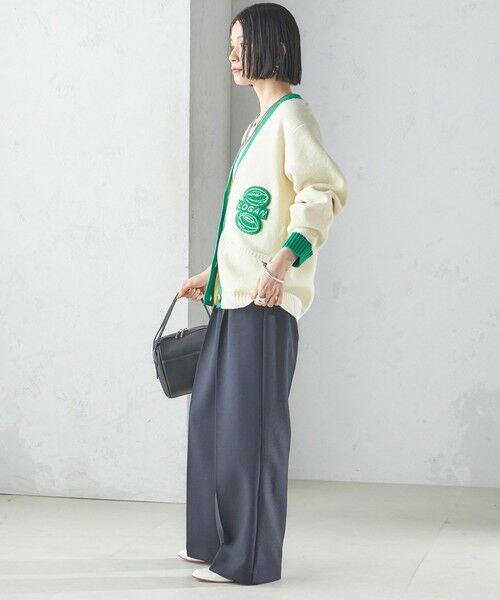 SHIPS / シップス カーディガン・ボレロ | 【SHIPS別注】LOGAN KNITTING MILLS: Vネック パッチ カーディガン | 詳細2