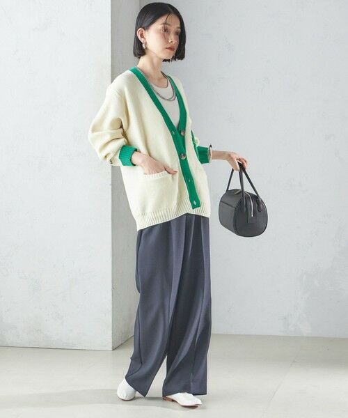 SHIPS / シップス カーディガン・ボレロ | 【SHIPS別注】LOGAN KNITTING MILLS: Vネック パッチ カーディガン | 詳細4