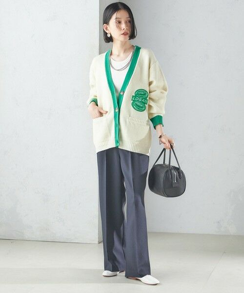SHIPS / シップス カーディガン・ボレロ | 【SHIPS別注】LOGAN KNITTING MILLS: Vネック パッチ カーディガン | 詳細5