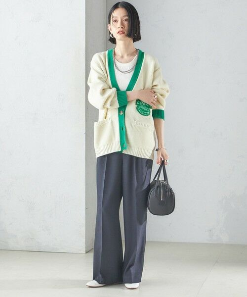 SHIPS / シップス カーディガン・ボレロ | 【SHIPS別注】LOGAN KNITTING MILLS: Vネック パッチ カーディガン | 詳細6