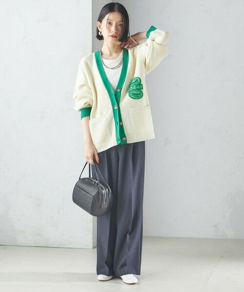 SHIPS / シップス カーディガン・ボレロ | 【SHIPS別注】LOGAN KNITTING MILLS: Vネック パッチ カーディガン | 詳細7