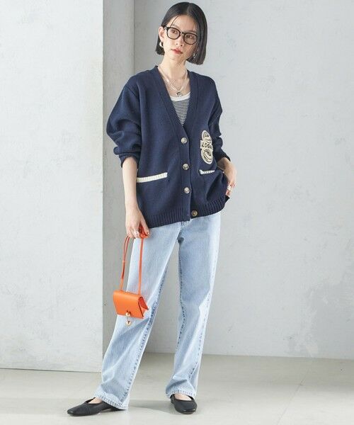 SHIPS / シップス カーディガン・ボレロ | 【SHIPS別注】LOGAN KNITTING MILLS: Vネック パッチ カーディガン | 詳細25