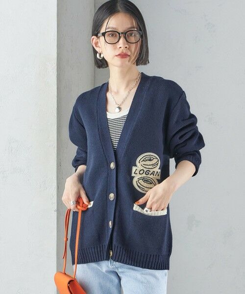 SHIPS / シップス カーディガン・ボレロ | 【SHIPS別注】LOGAN KNITTING MILLS: Vネック パッチ カーディガン | 詳細26