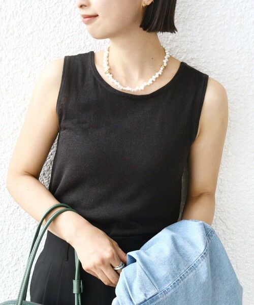 SHIPS / シップス タンクトップ | 〈洗濯機可能〉2WAY ラメ タンクトップ | 詳細26