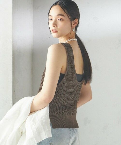 SHIPS / シップス ベスト | 〈手洗い可能〉ペーパー ポリエステル ノースリーブ プルオーバー | 詳細26