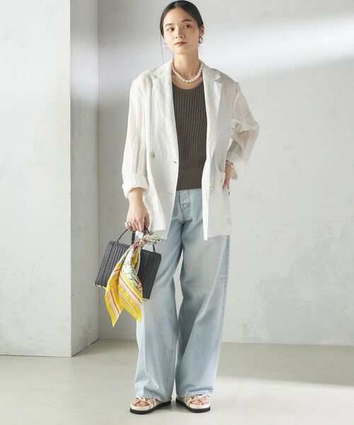 SHIPS / シップス ベスト | 〈手洗い可能〉ペーパー ポリエステル ノースリーブ プルオーバー | 詳細29