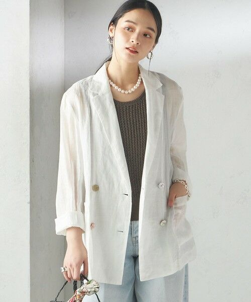 SHIPS / シップス ベスト | 〈手洗い可能〉ペーパー ポリエステル ノースリーブ プルオーバー | 詳細30