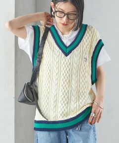 SHIPS / シップス ベスト | 【SHIPS別注】LOGAN KNITTING MILLS: チルデン Vネック ベスト