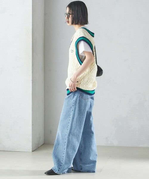 SHIPS / シップス ベスト | 【SHIPS別注】LOGAN KNITTING MILLS: チルデン Vネック ベスト | 詳細3