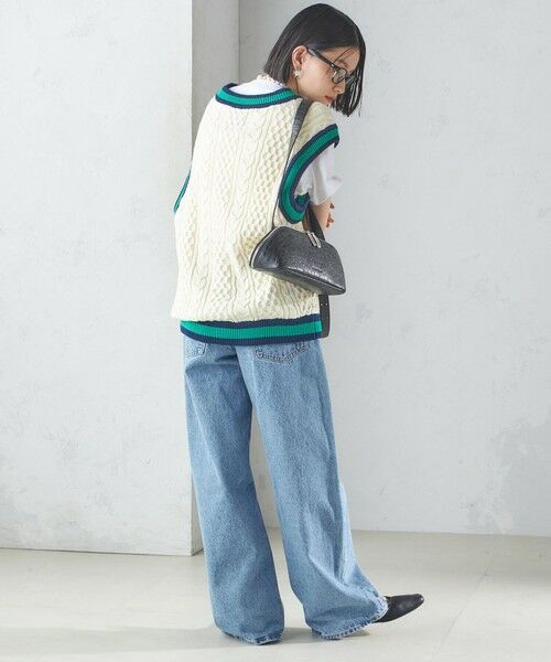 SHIPS / シップス ベスト | 【SHIPS別注】LOGAN KNITTING MILLS: チルデン Vネック ベスト | 詳細4