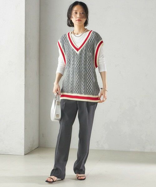 SHIPS / シップス ベスト | 【SHIPS別注】LOGAN KNITTING MILLS: チルデン Vネック ベスト | 詳細17