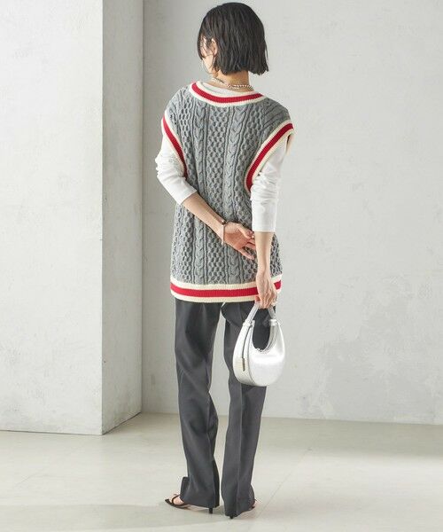 SHIPS / シップス ベスト | 【SHIPS別注】LOGAN KNITTING MILLS: チルデン Vネック ベスト | 詳細19