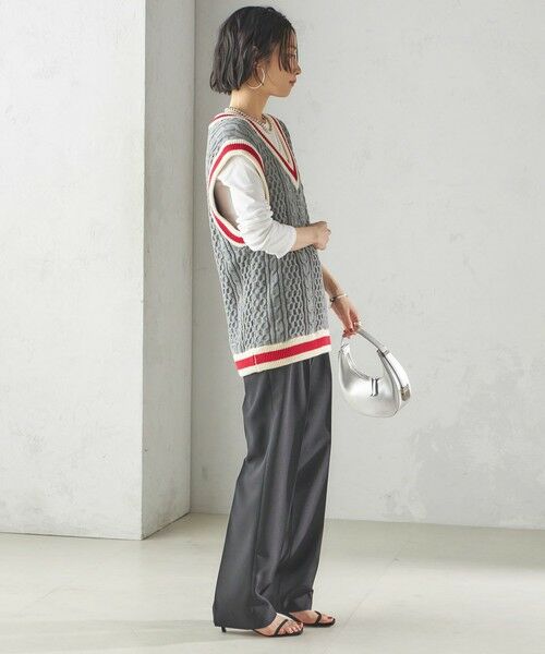 SHIPS / シップス ベスト | 【SHIPS別注】LOGAN KNITTING MILLS: チルデン Vネック ベスト | 詳細20