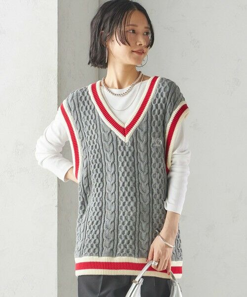 SHIPS / シップス ベスト | 【SHIPS別注】LOGAN KNITTING MILLS: チルデン Vネック ベスト | 詳細27