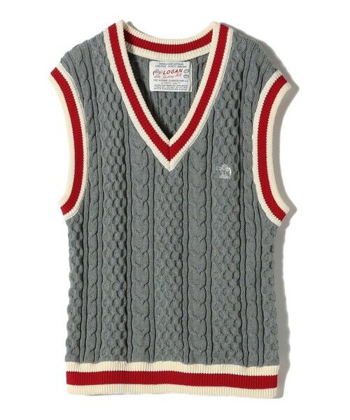 SHIPS / シップス ベスト | 【SHIPS別注】LOGAN KNITTING MILLS: チルデン Vネック ベスト | 詳細30