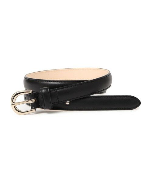 SHIPS for women/シップスウィメン イタリアンレザー ゴールド バックル ベルト ブラック SMALL SHIPS for women/シップスウィメン イタリアンレザー ゴールド バックル ベルト ブラック SMALL