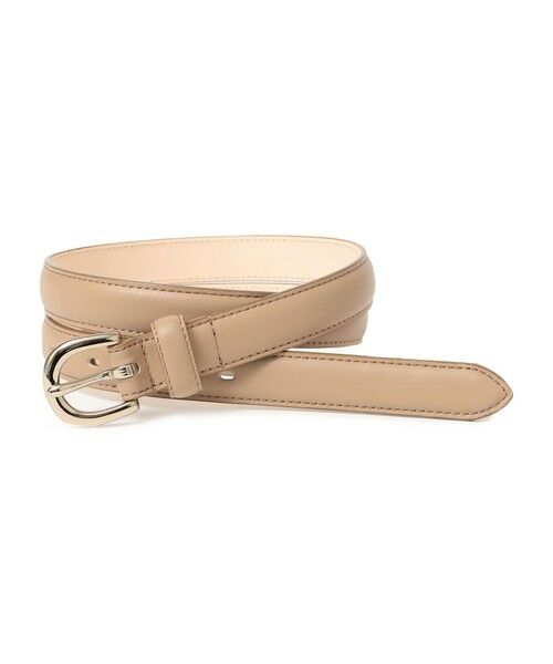 SHIPS for women/シップスウィメン イタリアンレザー ゴールド バックル ベルト ベージュ系 SMALL SHIPS for women/シップスウィメン イタリアンレザー ゴールド バックル ベルト ベージュ系 SMALL