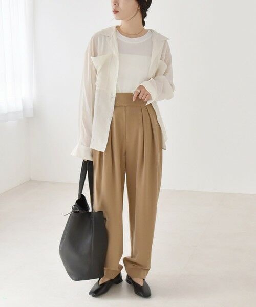 SHIPS / シップス シャツ・ブラウス | quaranciel:〈洗濯機可能〉シアー ポケット オープンカラー オーバー シャツ | 詳細9