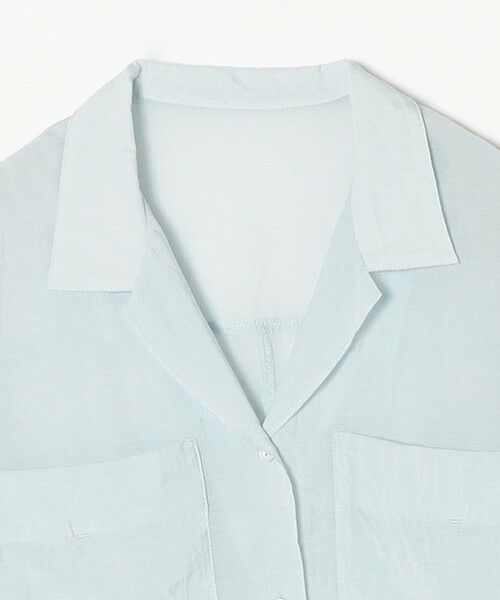 SHIPS / シップス シャツ・ブラウス | quaranciel:〈洗濯機可能〉シアー ポケット オープンカラー オーバー シャツ | 詳細30