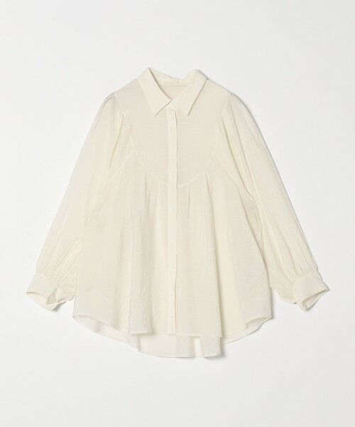 SHIPS / シップス シャツ・ブラウス | quaranciel:〈洗濯機可能〉シアー ボリュームスリーブ ヨーク ギャザー シャツ ブラウス | 詳細16