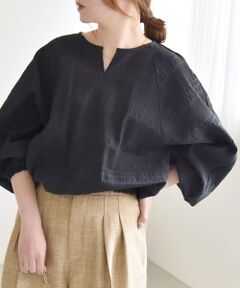 SHIPS / シップス シャツ・ブラウス | quaranciel:〈洗濯機可能〉シャーリング ボーダー スキッパー ブラウス